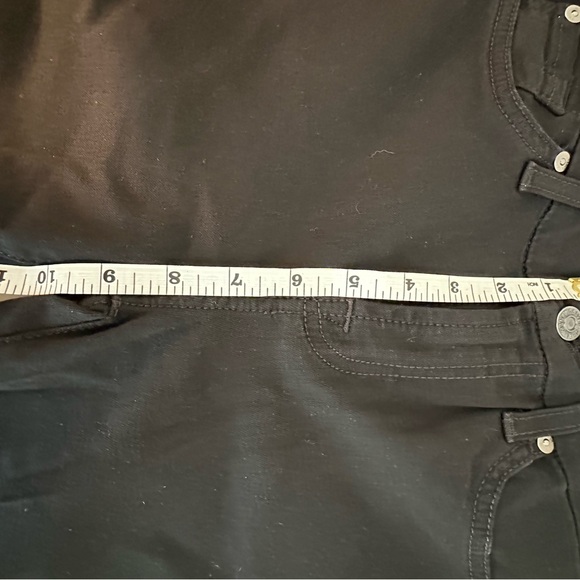 7 For All Mankind Black Ankle Cropped Jeans - Picture 6 of 11